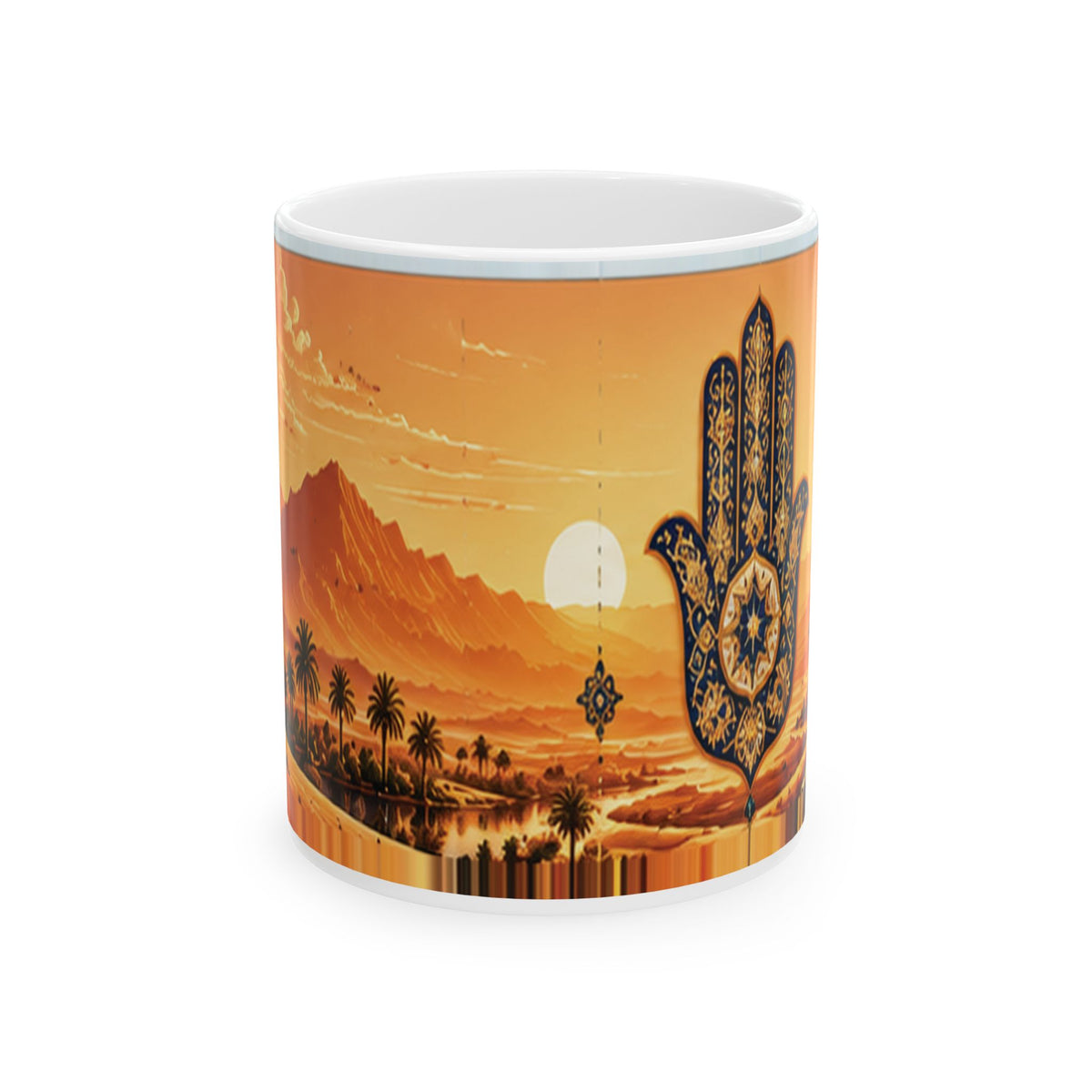 Moroccan Sahara Sunset Mug – Atlas Mountains & Khmisa | NOOR SULTAN