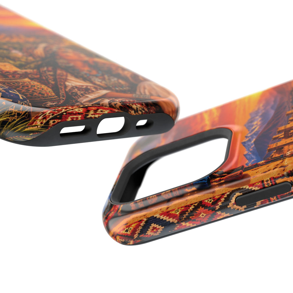 Amazigh Warrior Woman Heritage — Magnetic Impact-Resistant iPhone Cover