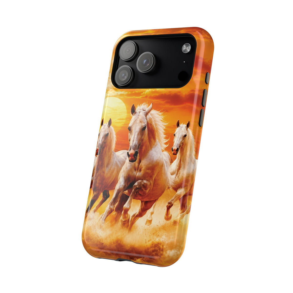 Atlas Horses - Moroccan Sunset — Magnetic Impact-Resistant iPhone Cover