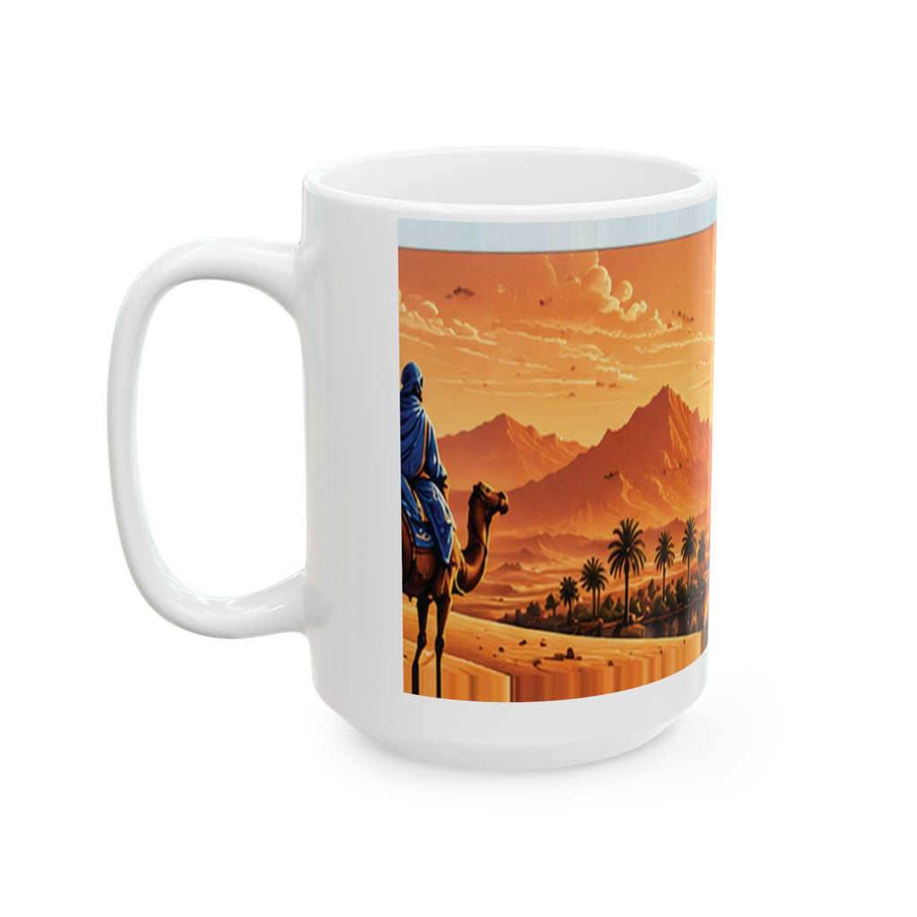 Moroccan Sahara Sunset Mug – Atlas Mountains & Khmisa | NOOR SULTAN