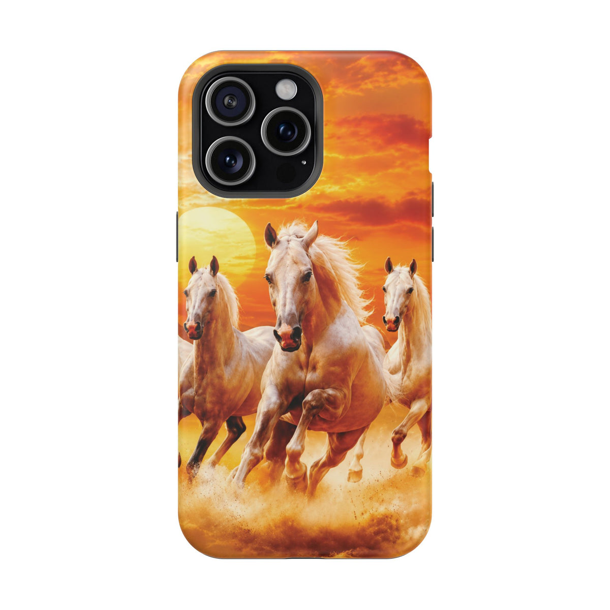 Atlas Horses - Moroccan Sunset — Magnetic Impact-Resistant iPhone Cover