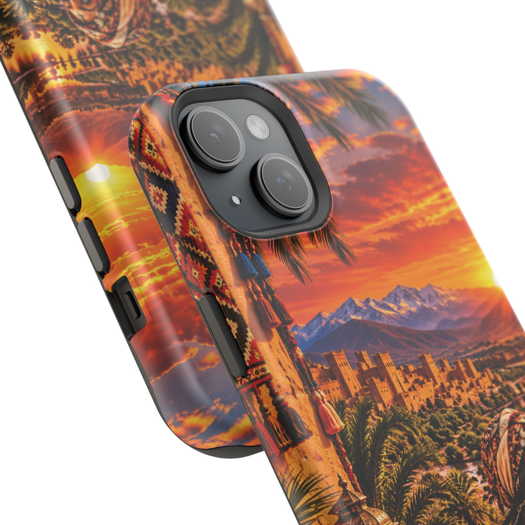 Amazigh Warrior Woman Heritage — Magnetic Impact-Resistant iPhone Cover