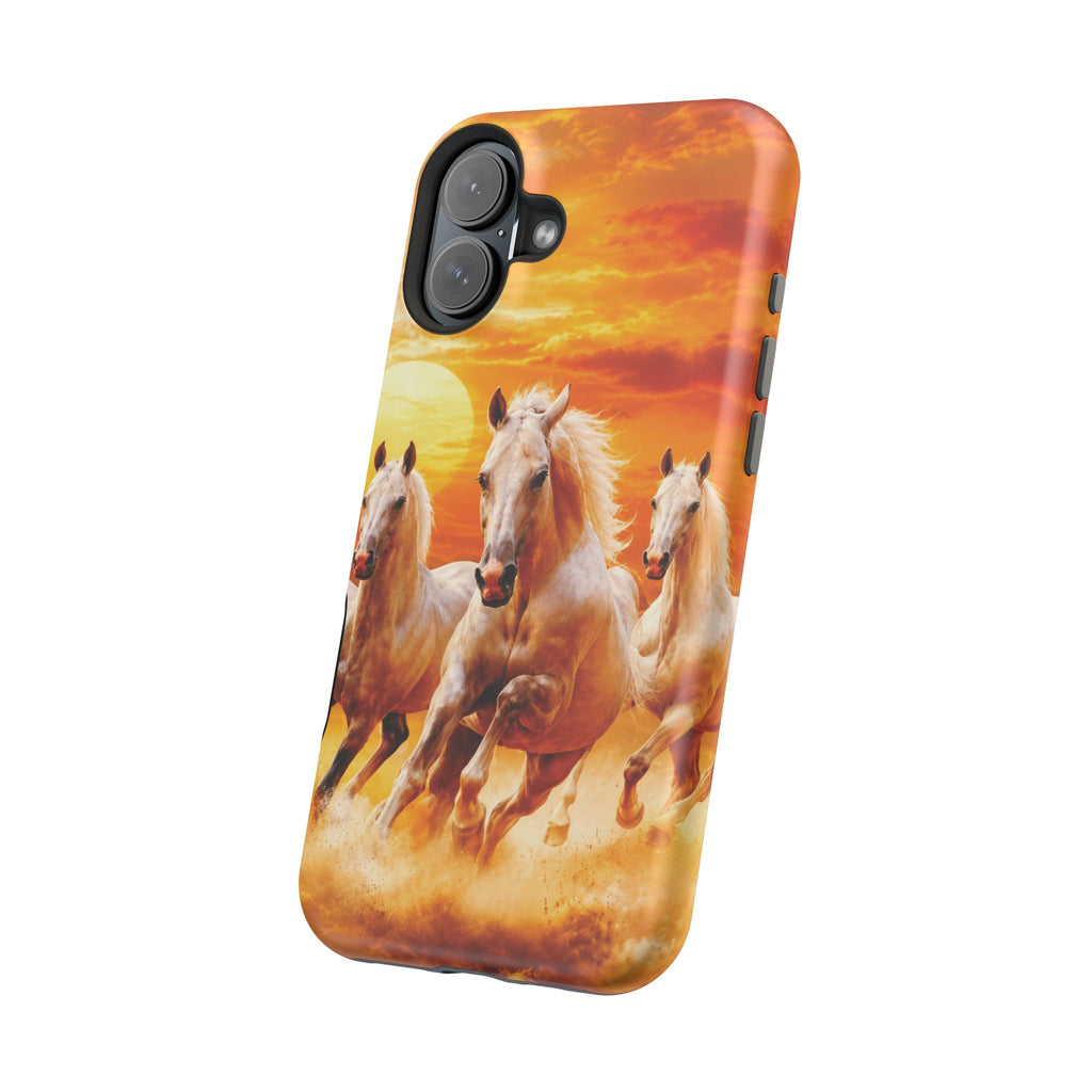 Atlas Horses - Moroccan Sunset — Magnetic Impact-Resistant iPhone Cover