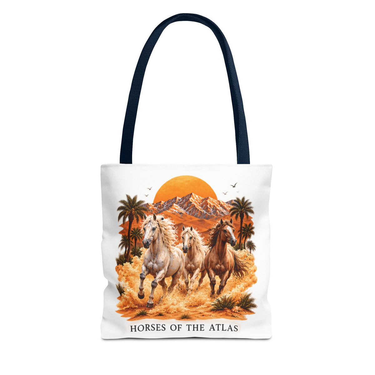 Horses of Atlas Tote Bag (AOP)