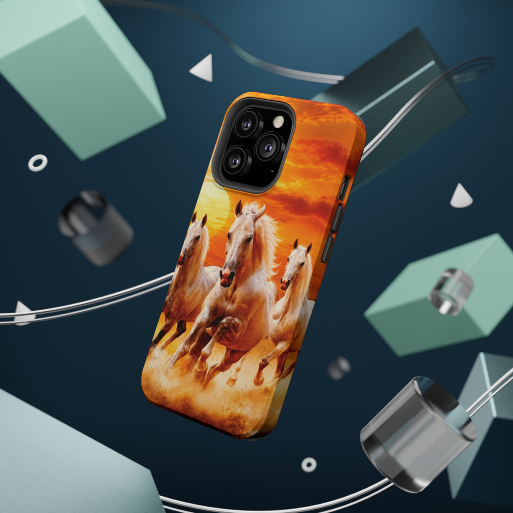 Atlas Horses - Moroccan Sunset — Magnetic Impact-Resistant iPhone Cover