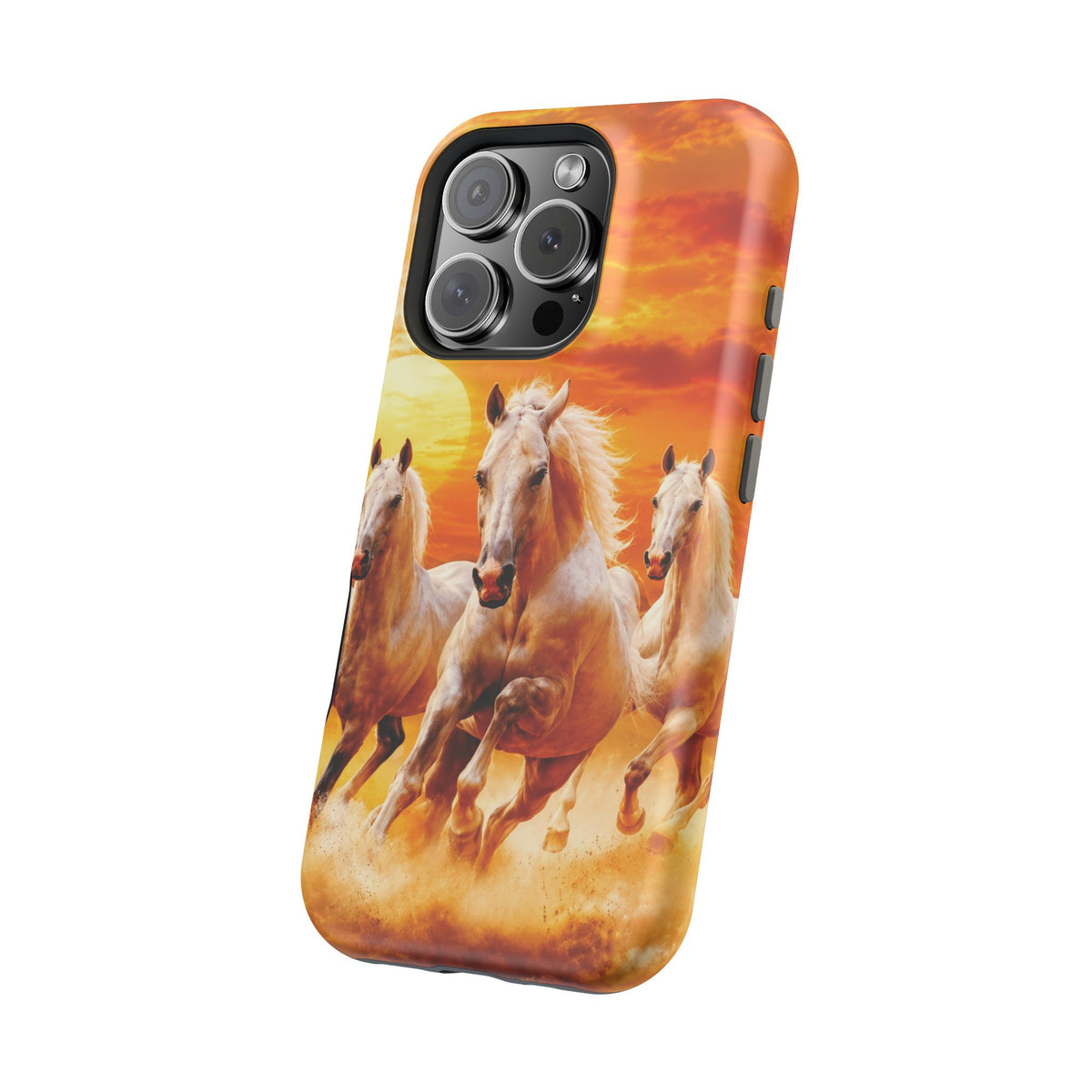Atlas Horses - Moroccan Sunset — Magnetic Impact-Resistant iPhone Cover