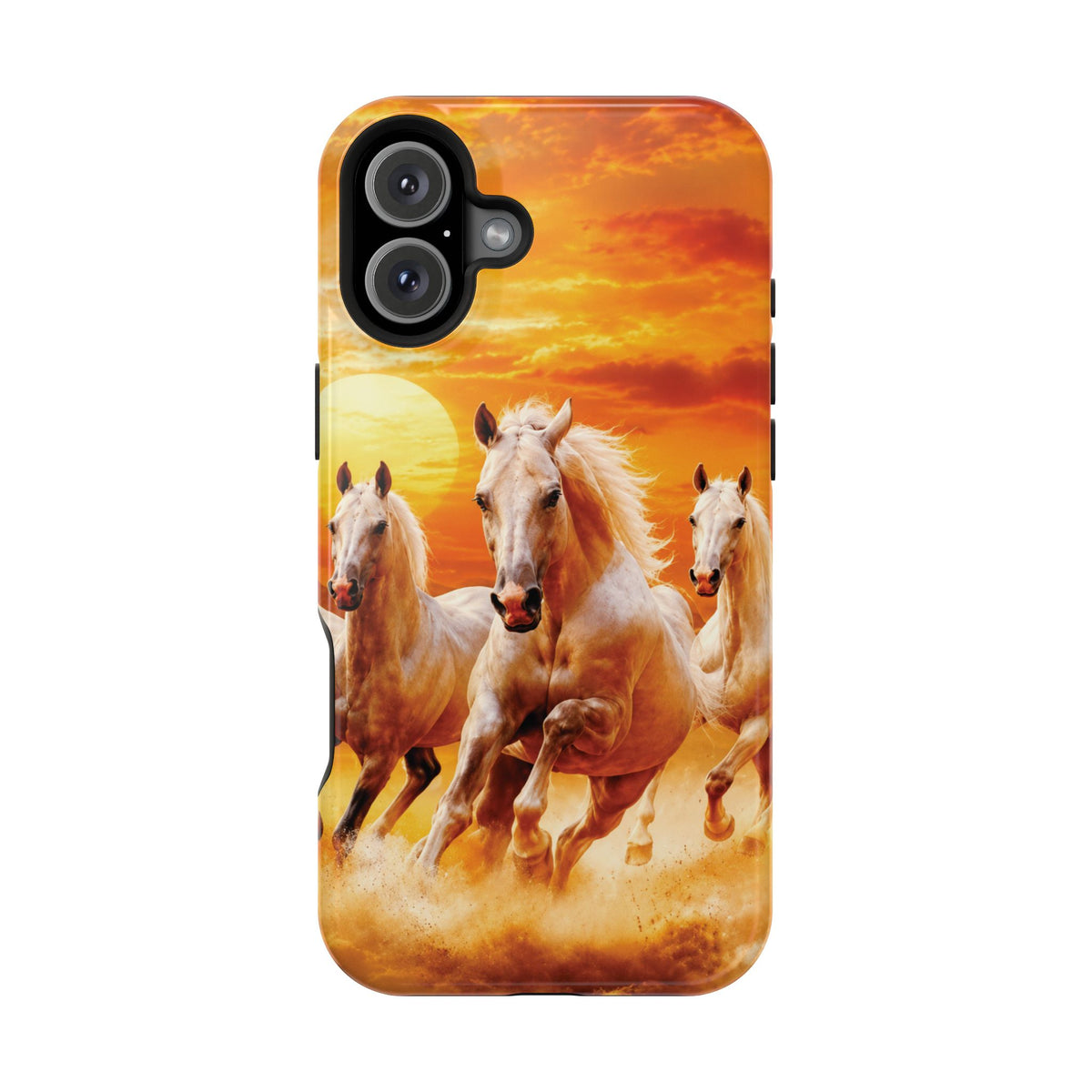 Atlas Horses - Moroccan Sunset — Magnetic Impact-Resistant iPhone Cover