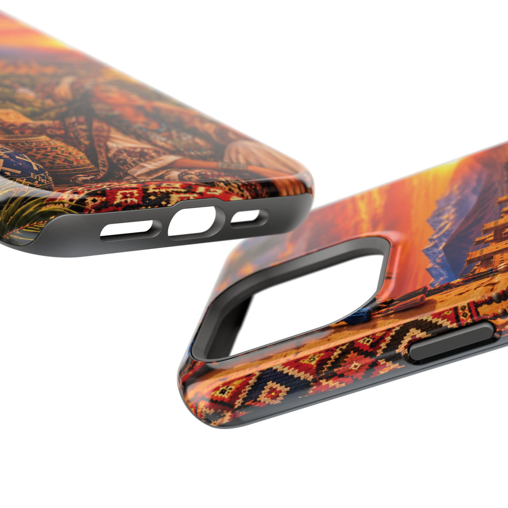 Amazigh Warrior Woman Heritage — Magnetic Impact-Resistant iPhone Cover