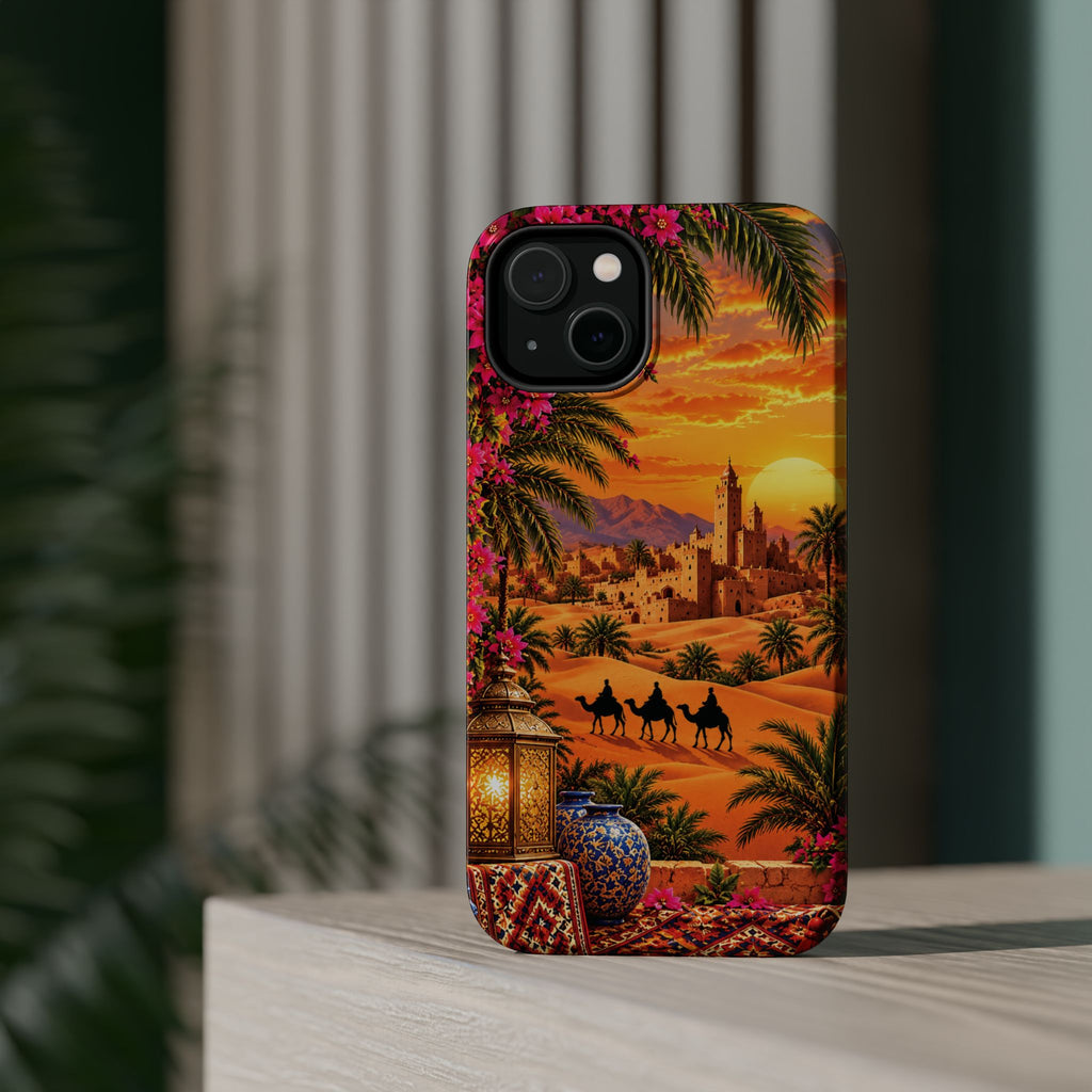 Sahara Heritage — Magnetic Impact-Resistant iPhone Cover