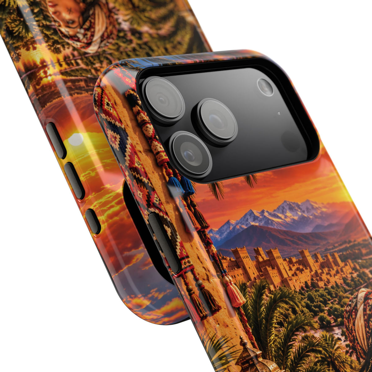Amazigh Warrior Woman Heritage — Magnetic Impact-Resistant iPhone Cover