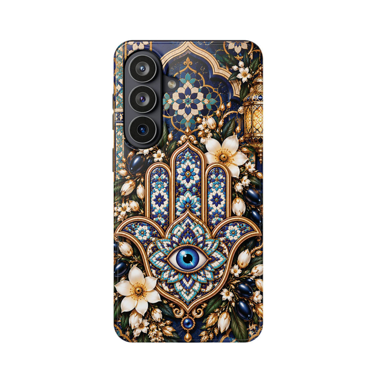 Moroccan Khmisa Zellige Heritage — Magnetic Impact-Resistant iPhone Cover