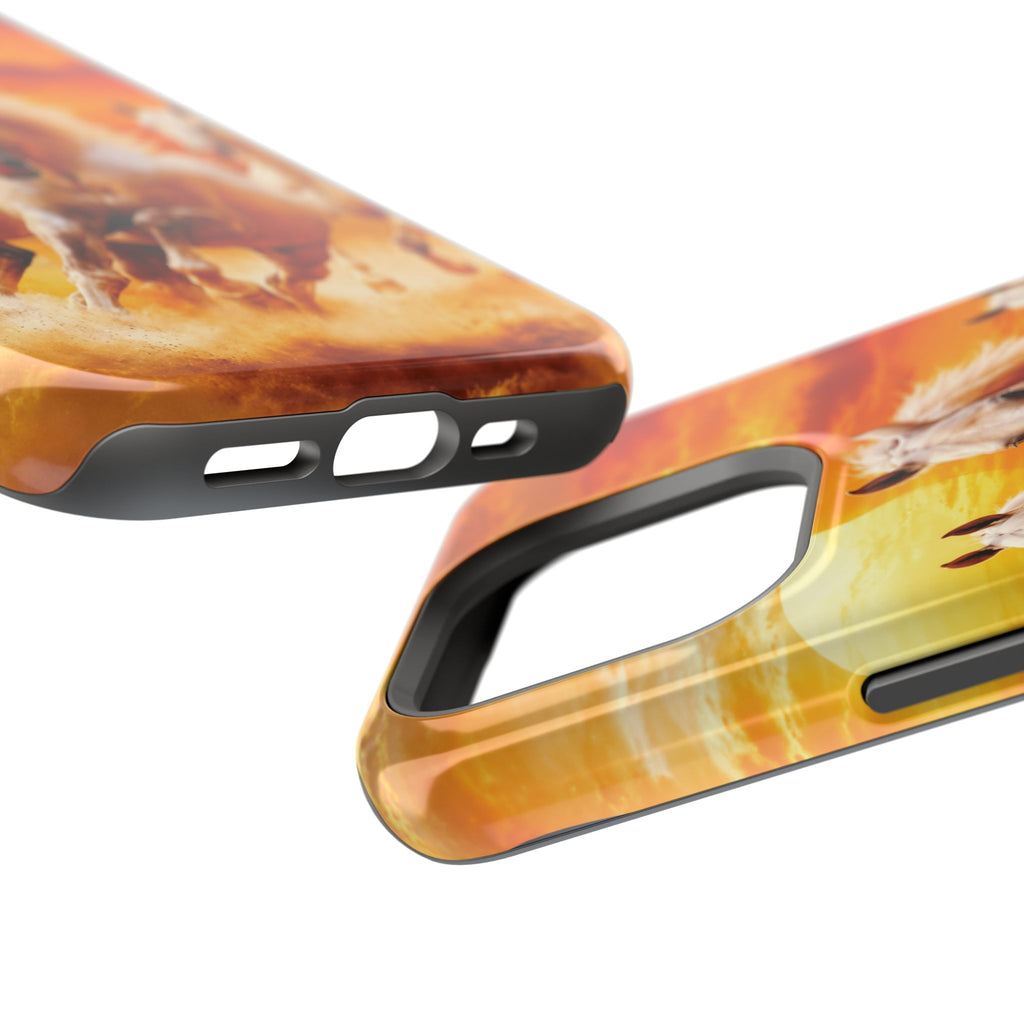Atlas Horses - Moroccan Sunset — Magnetic Impact-Resistant iPhone Cover