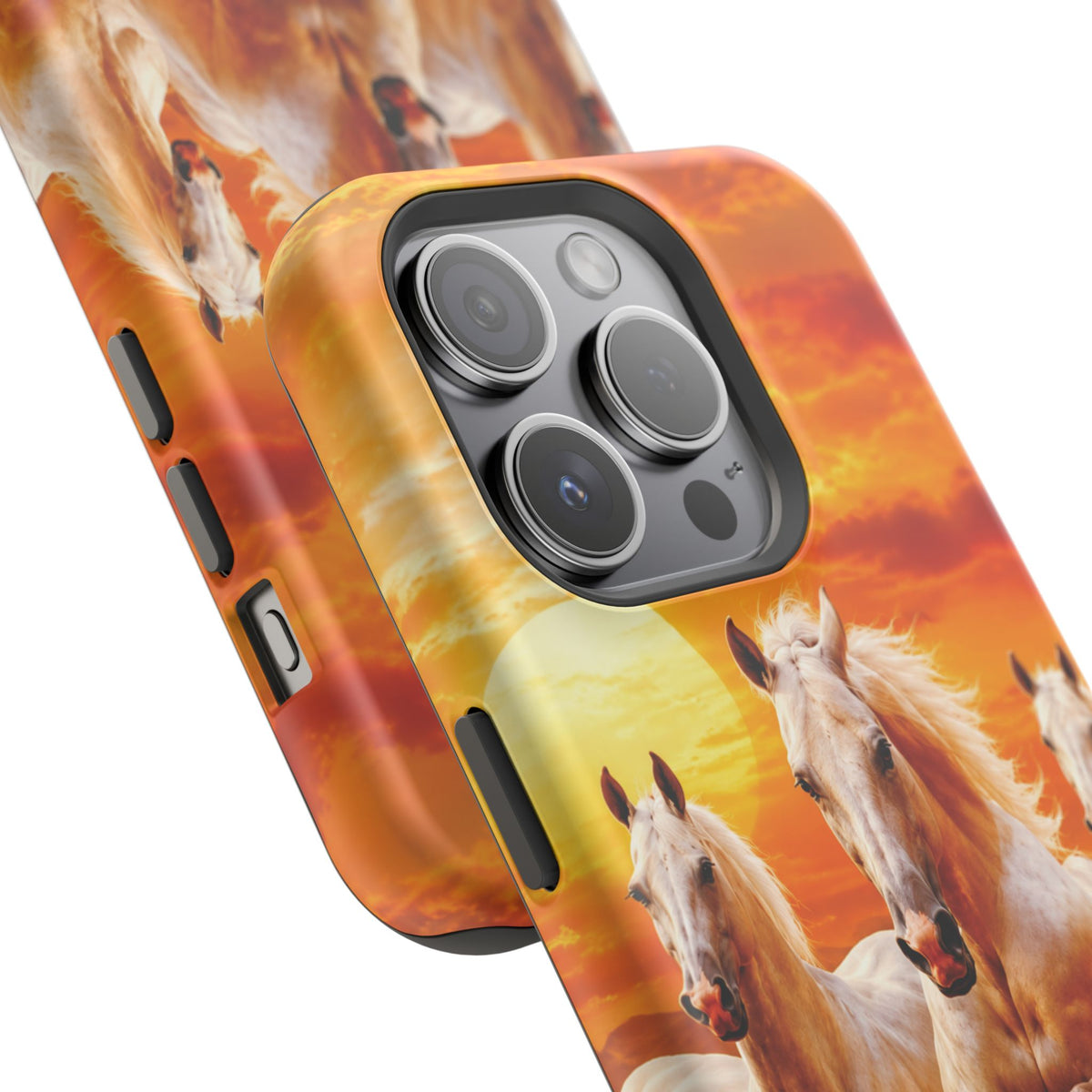 Atlas Horses - Moroccan Sunset — Magnetic Impact-Resistant iPhone Cover