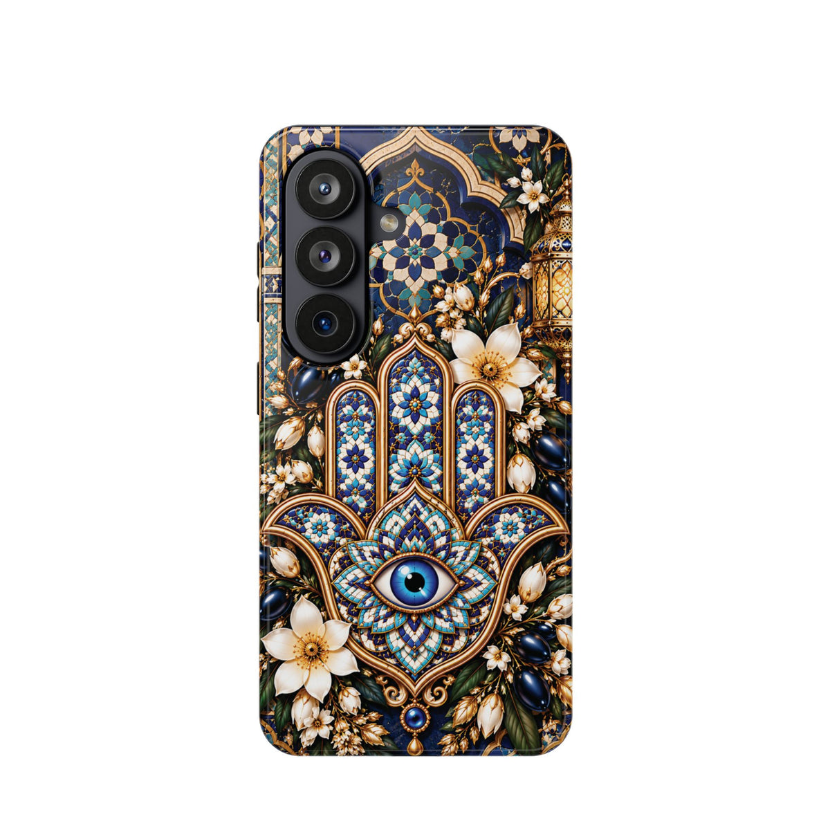 Moroccan Khmisa Zellige Heritage — Magnetic Impact-Resistant iPhone Cover