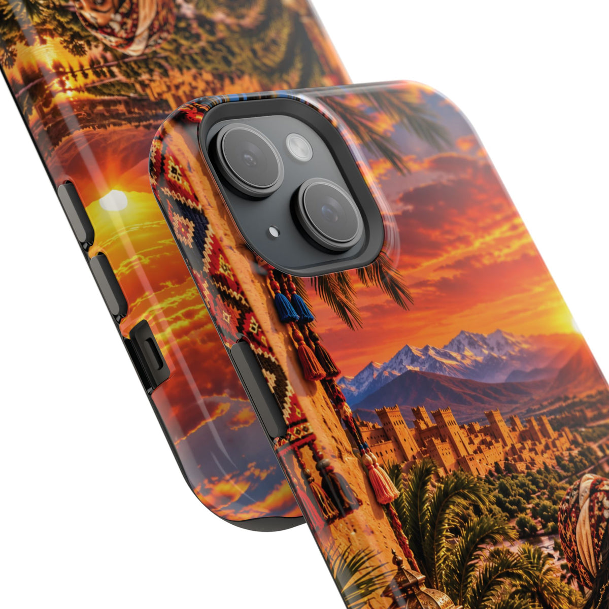 Amazigh Warrior Woman Heritage — Magnetic Impact-Resistant iPhone Cover