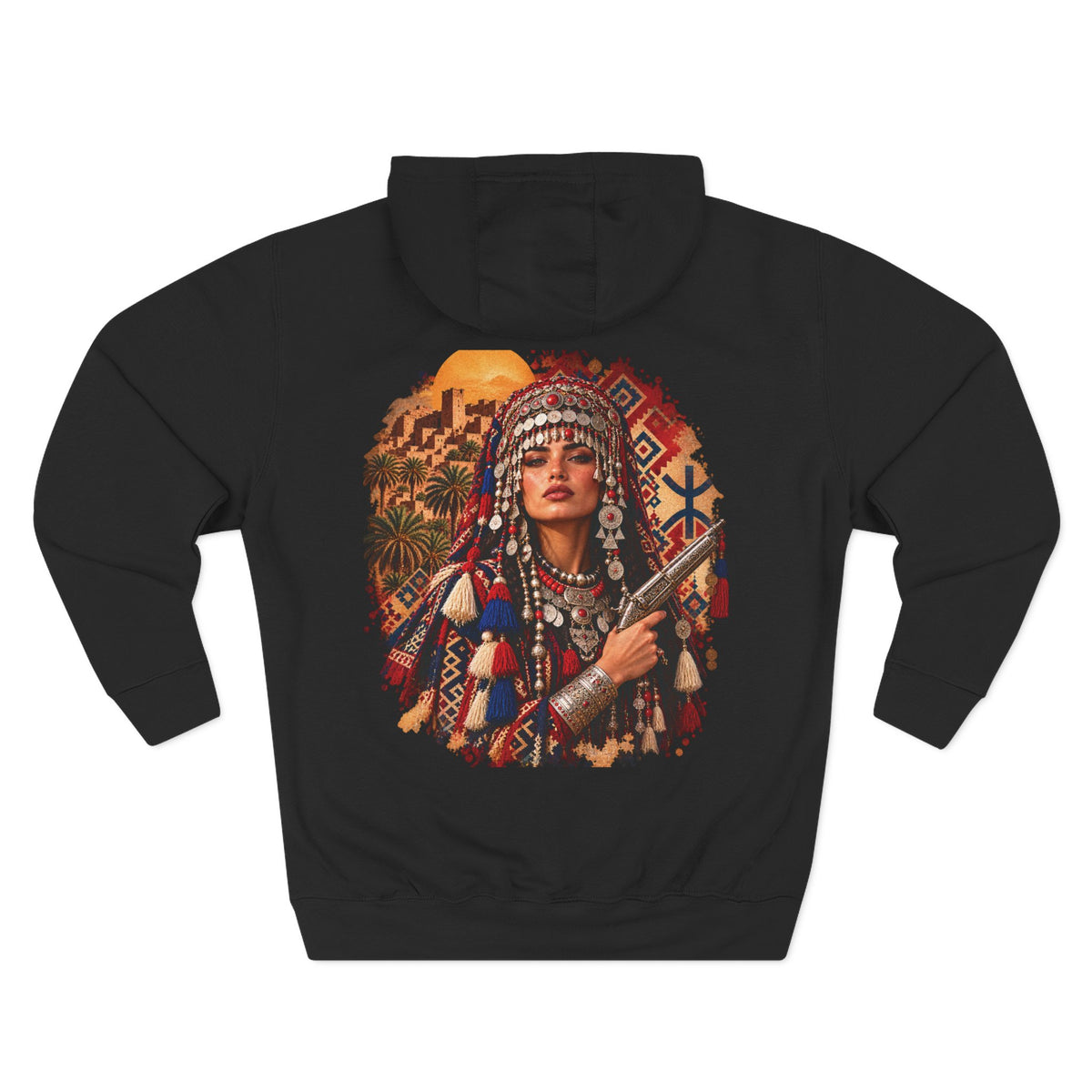 Berber Warrior Heritage Hoodie - Unisex Premium