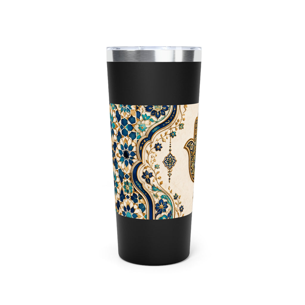 Moroccan Khmisa Heritage Tumbler – 22oz Insulated Stainless Steel Travel Cup | NOOR SULTAN