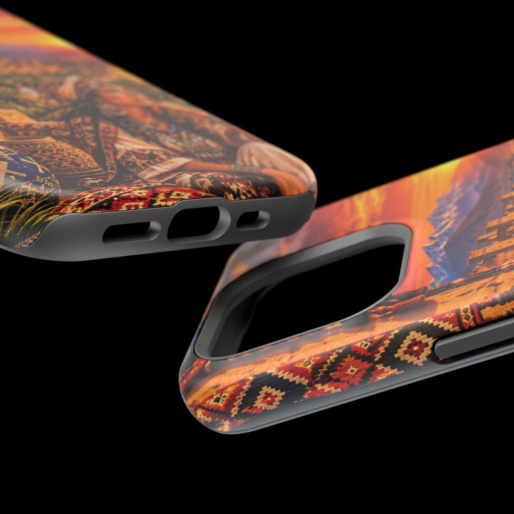 Amazigh Warrior Woman Heritage — Magnetic Impact-Resistant iPhone Cover