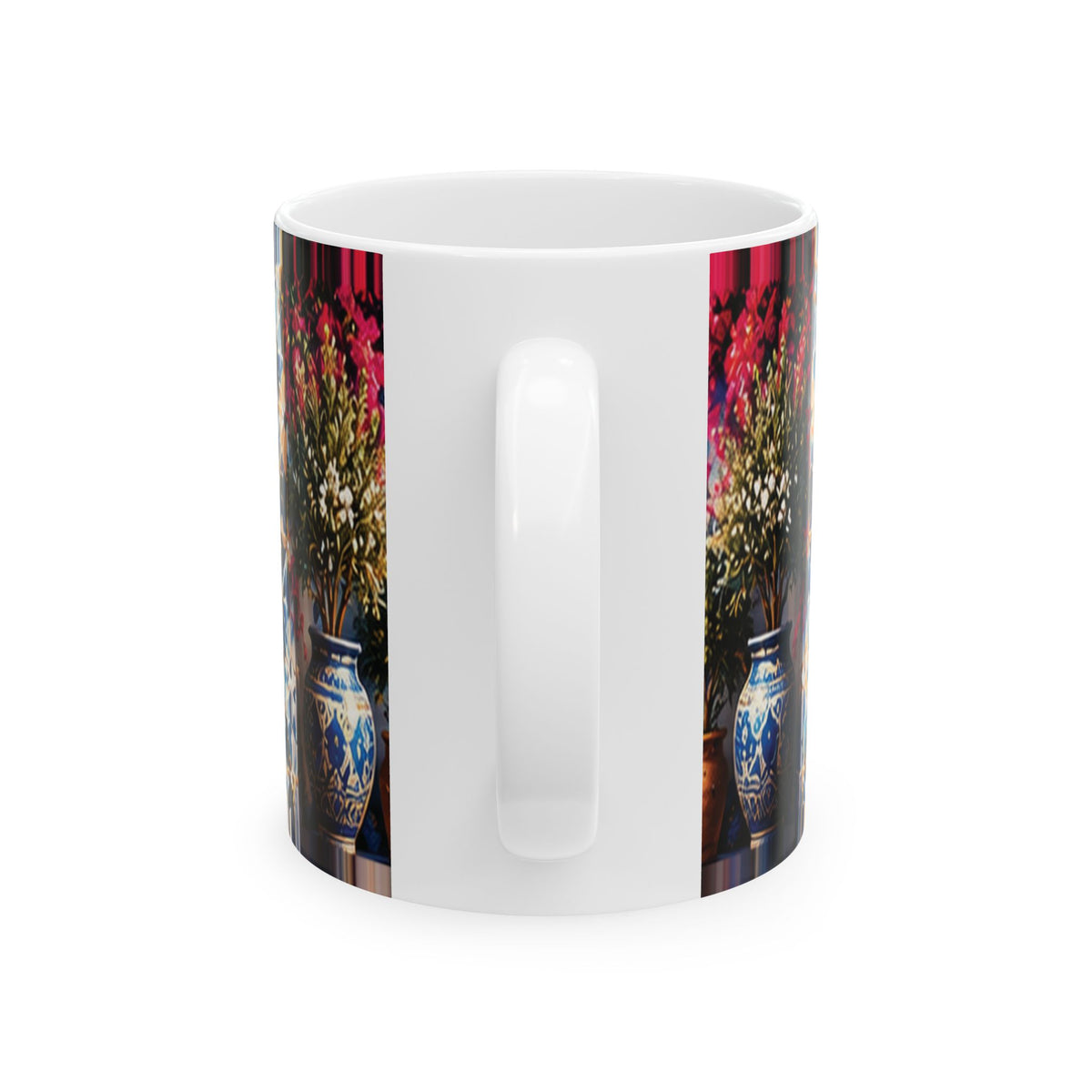 Moroccan Khmisa Heritage Mug – Blue & Gold | NOOR SULTAN