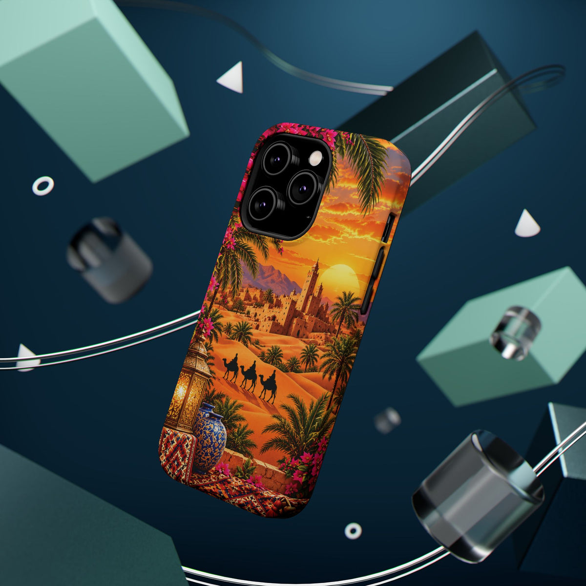 Sahara Heritage — Magnetic Impact-Resistant iPhone Cover