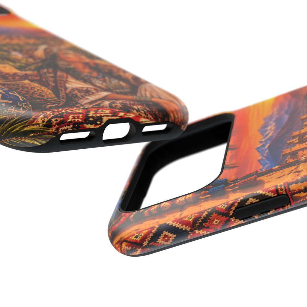 Amazigh Warrior Woman Heritage — Magnetic Impact-Resistant iPhone Cover