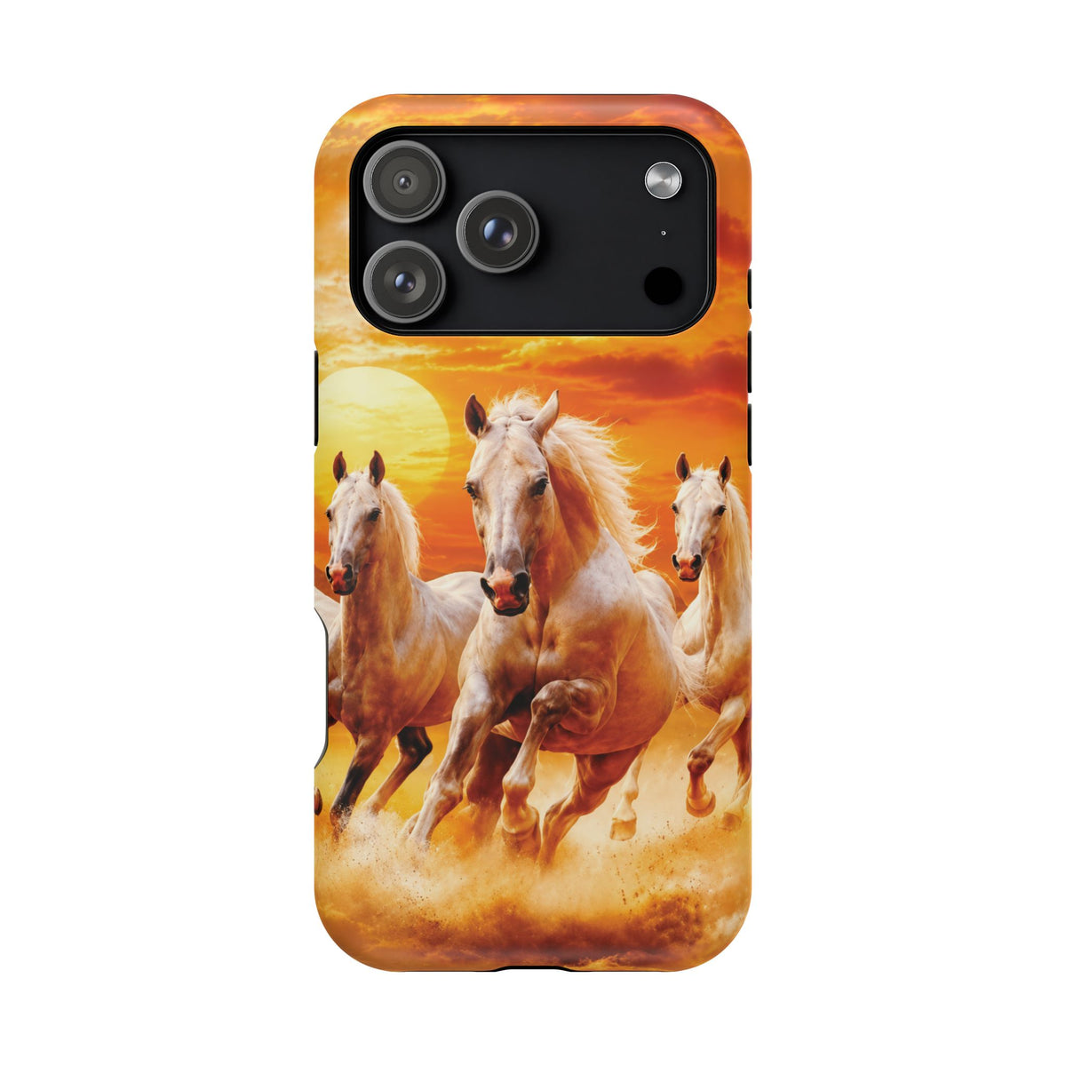 Atlas Horses - Moroccan Sunset — Magnetic Impact-Resistant iPhone Cover