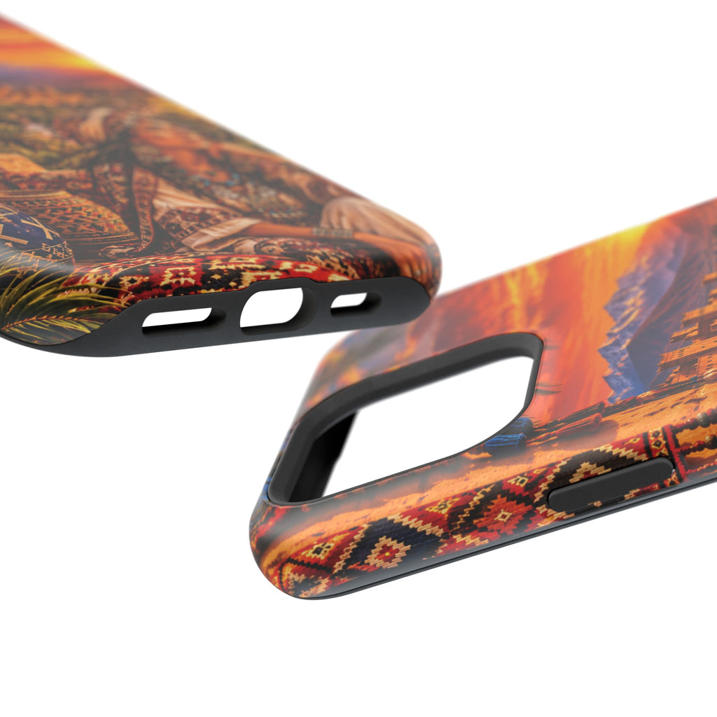 Amazigh Warrior Woman Heritage — Magnetic Impact-Resistant iPhone Cover