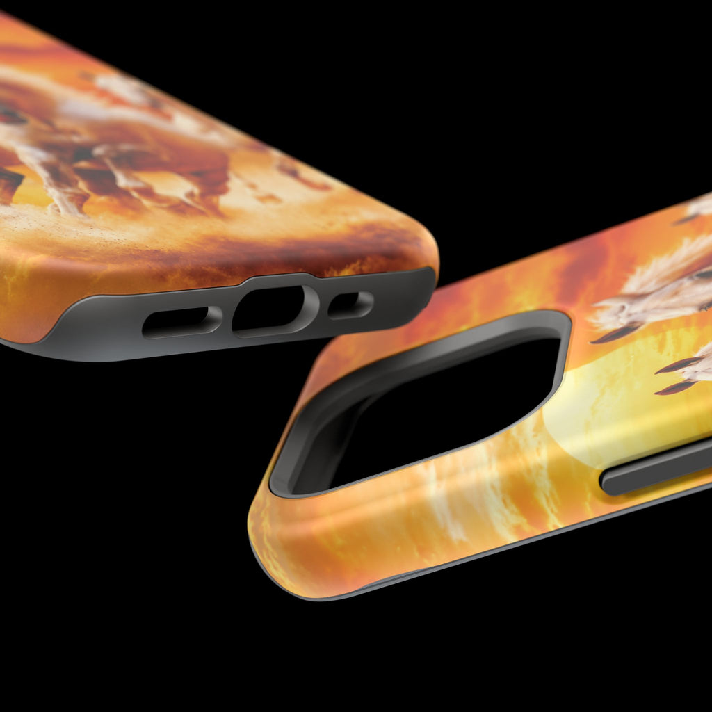 Atlas Horses - Moroccan Sunset — Magnetic Impact-Resistant iPhone Cover