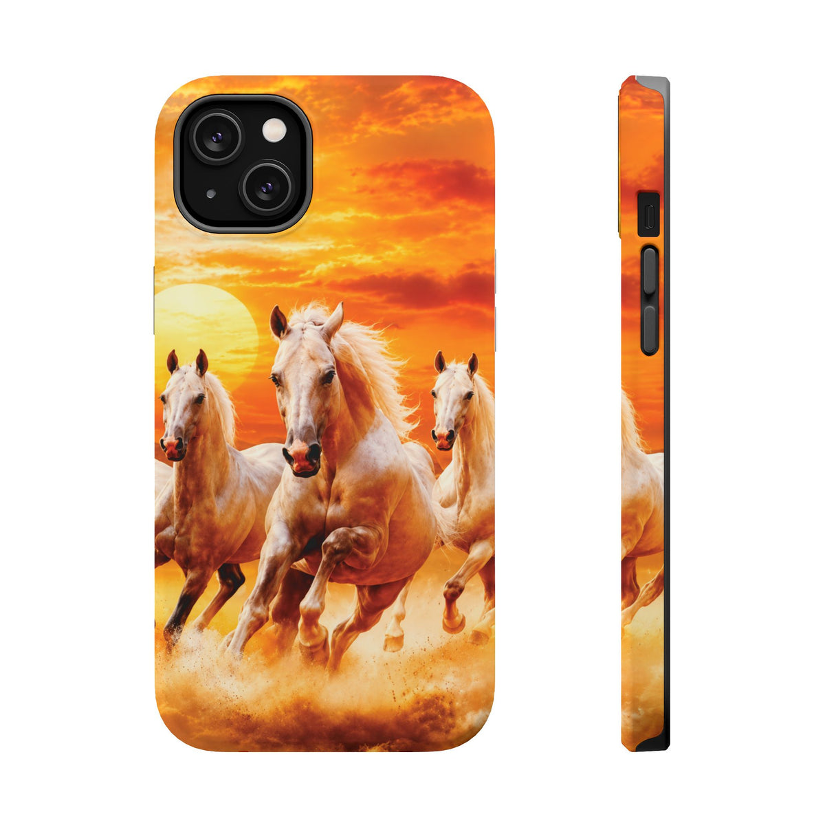 Atlas Horses - Moroccan Sunset — Magnetic Impact-Resistant iPhone Cover