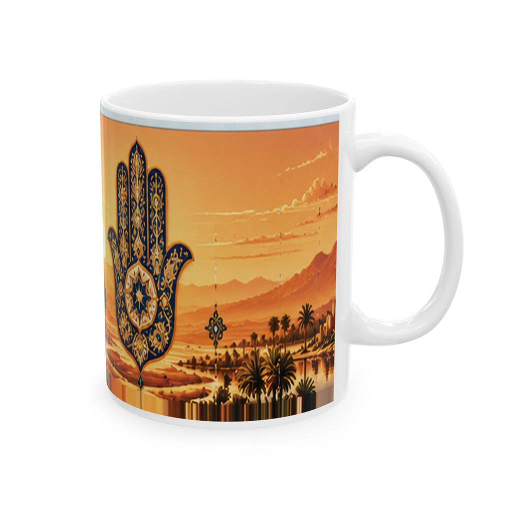 Moroccan Sahara Sunset Mug – Atlas Mountains & Khmisa | NOOR SULTAN