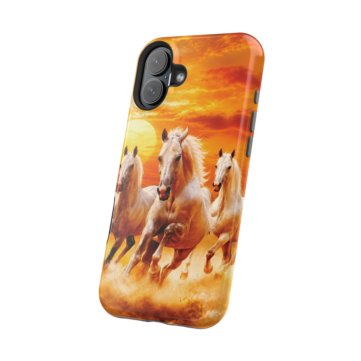 Atlas Horses - Moroccan Sunset — Magnetic Impact-Resistant iPhone Cover