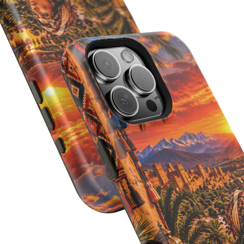 Amazigh Warrior Woman Heritage — Magnetic Impact-Resistant iPhone Cover