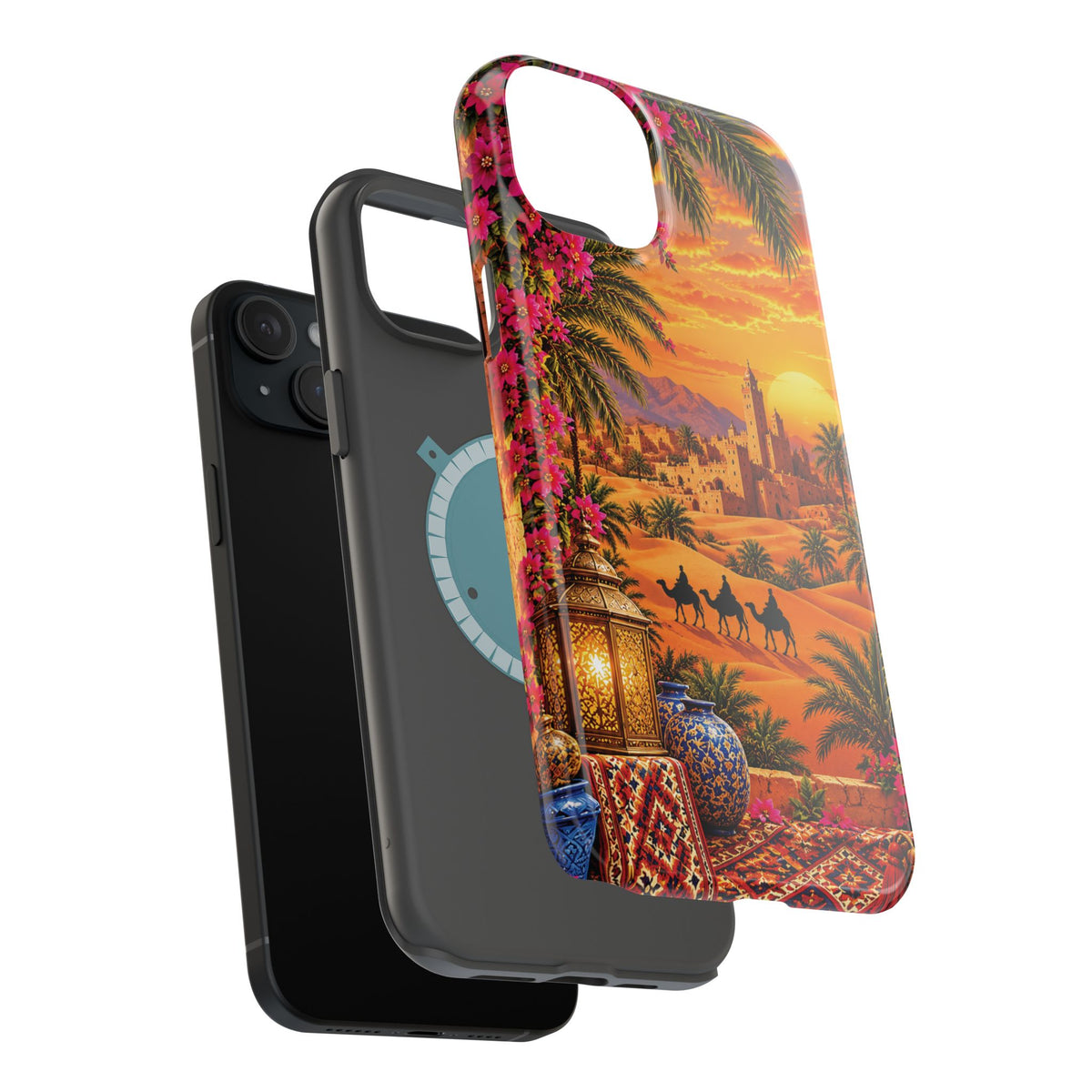 Sahara Heritage — Magnetic Impact-Resistant iPhone Cover