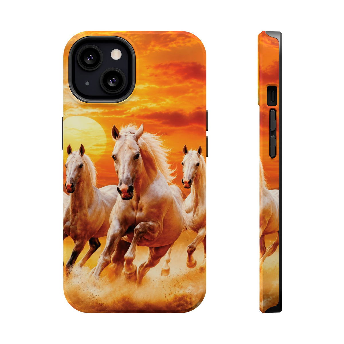 Atlas Horses - Moroccan Sunset — Magnetic Impact-Resistant iPhone Cover