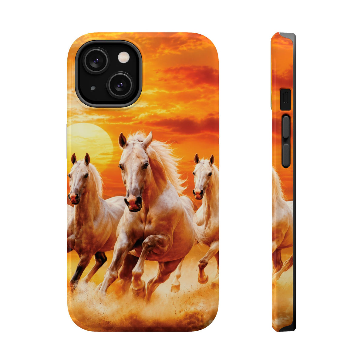 Atlas Horses - Moroccan Sunset — Magnetic Impact-Resistant iPhone Cover