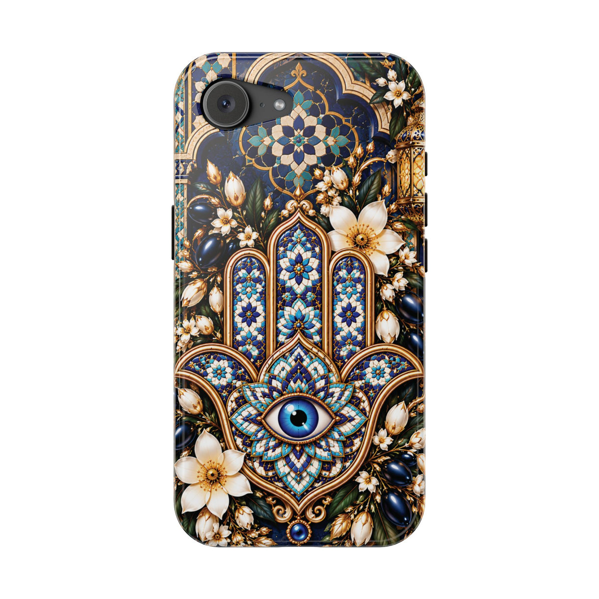 Moroccan Khmisa Zellige Heritage — Magnetic Impact-Resistant iPhone Cover
