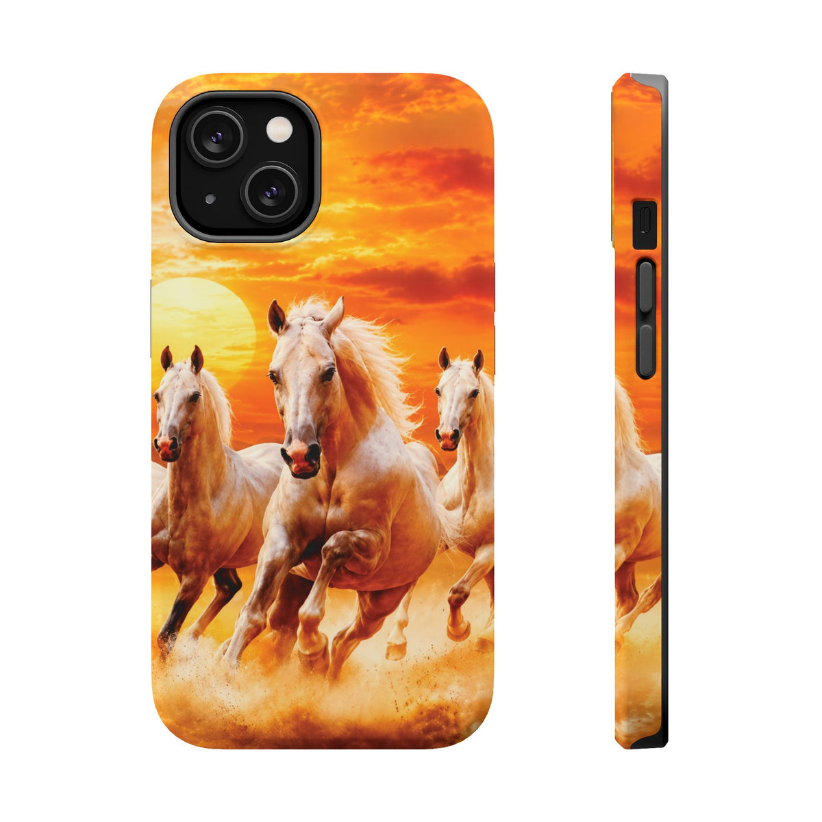 Atlas Horses - Moroccan Sunset — Magnetic Impact-Resistant iPhone Cover