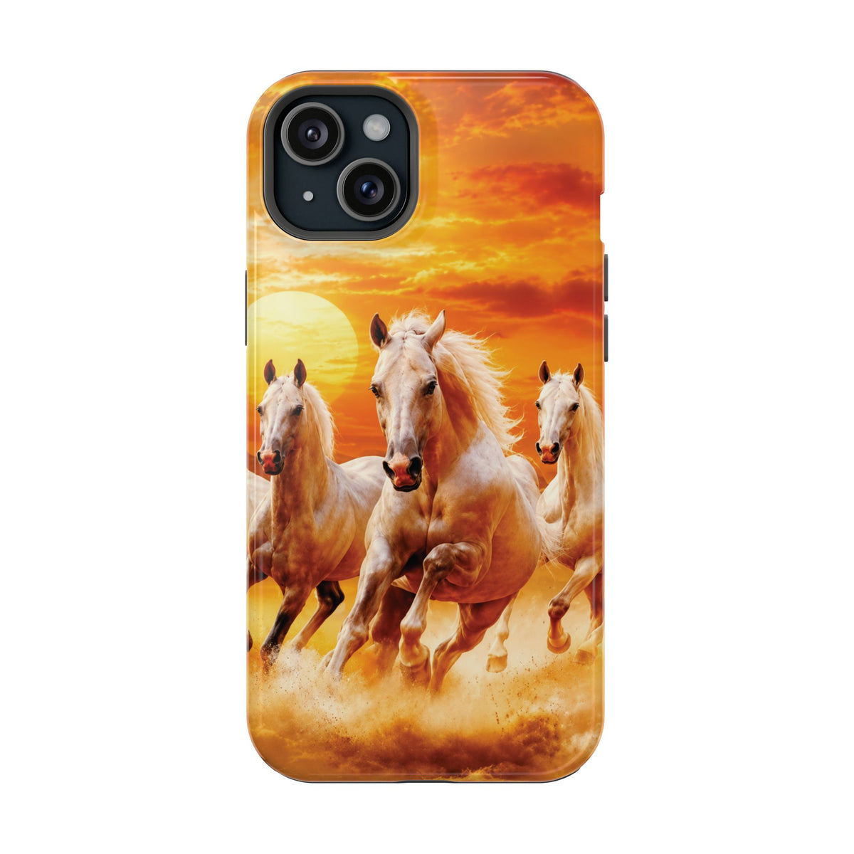 Atlas Horses - Moroccan Sunset — Magnetic Impact-Resistant iPhone Cover