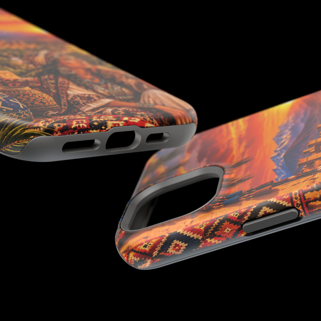 Amazigh Warrior Woman Heritage — Magnetic Impact-Resistant iPhone Cover