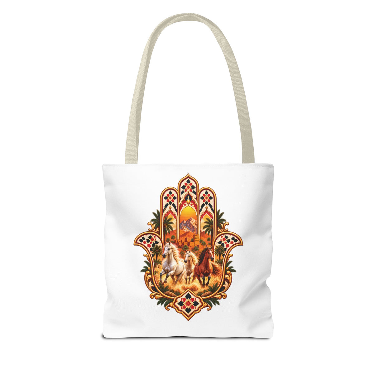 Horses of Atlas Tote Bag (AOP)