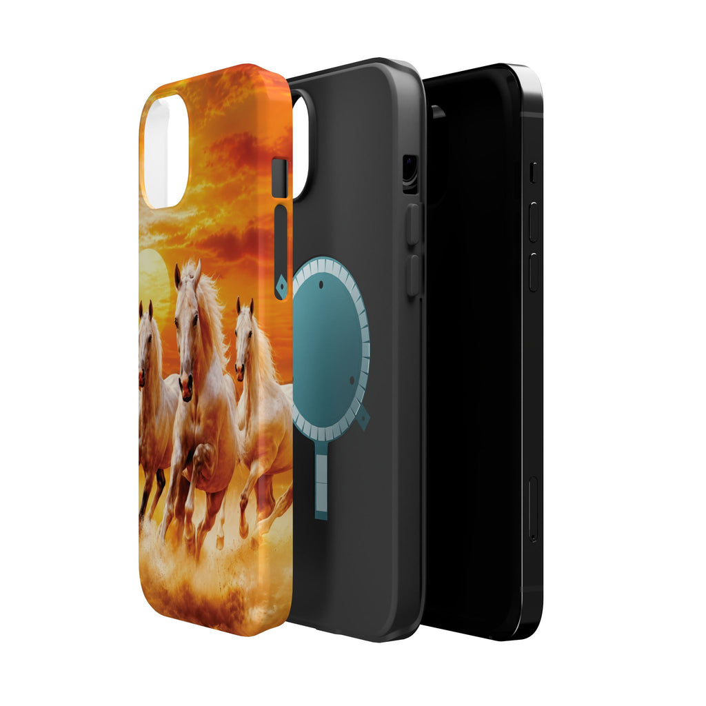 Atlas Horses - Moroccan Sunset — Magnetic Impact-Resistant iPhone Cover