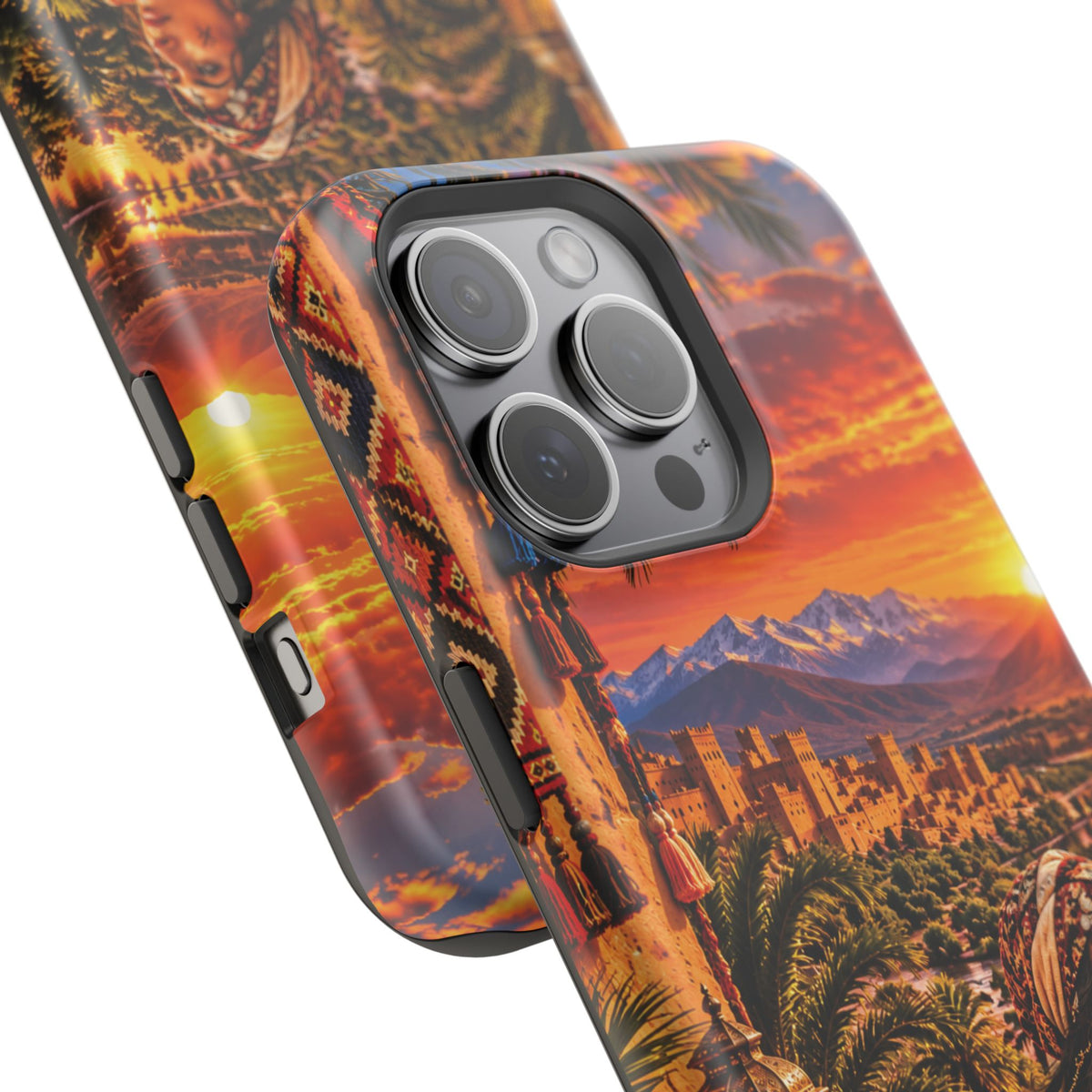 Amazigh Warrior Woman Heritage — Magnetic Impact-Resistant iPhone Cover