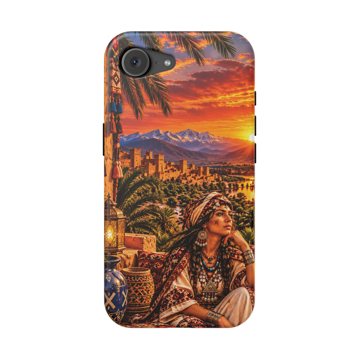 Amazigh Warrior Woman Heritage — Magnetic Impact-Resistant iPhone Cover
