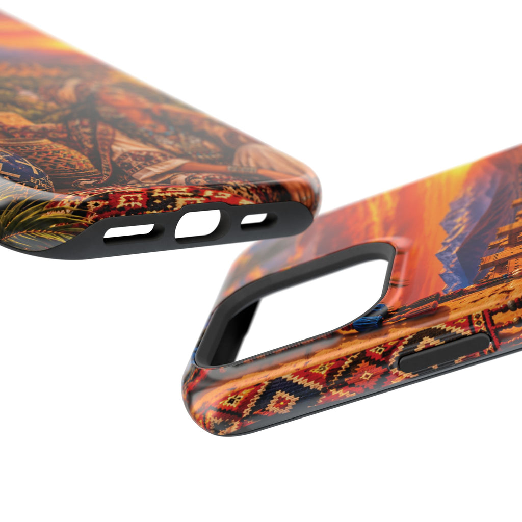 Amazigh Warrior Woman Heritage — Magnetic Impact-Resistant iPhone Cover