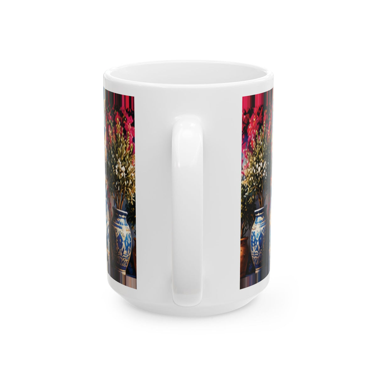 Moroccan Khmisa Heritage Mug – Blue & Gold | NOOR SULTAN