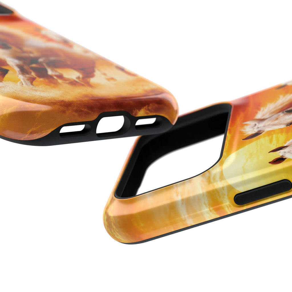 Atlas Horses - Moroccan Sunset — Magnetic Impact-Resistant iPhone Cover