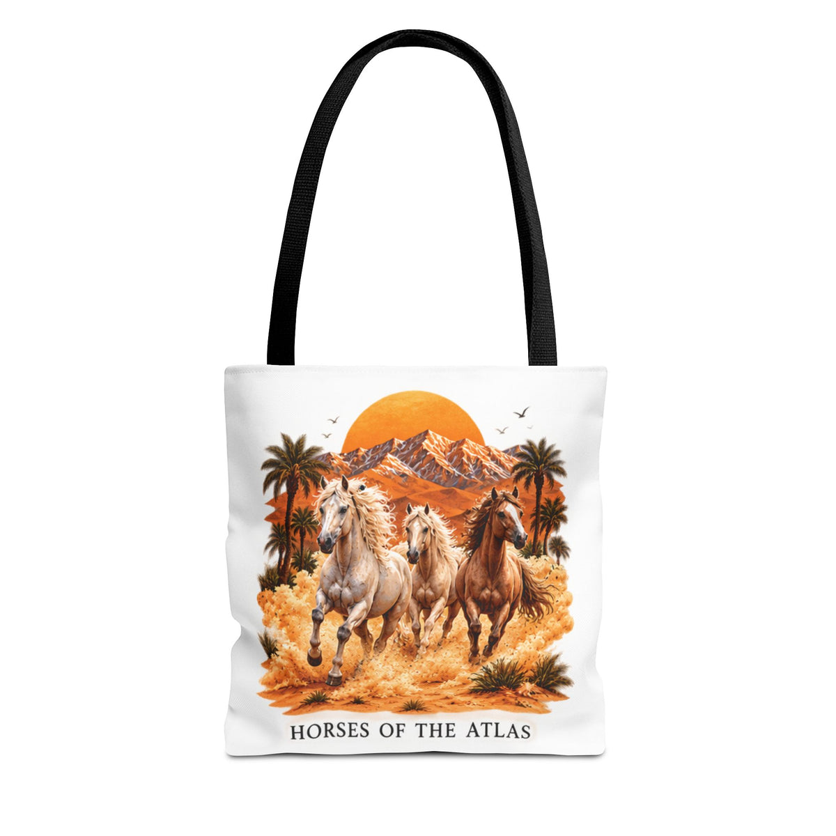 Horses of Atlas Tote Bag (AOP)