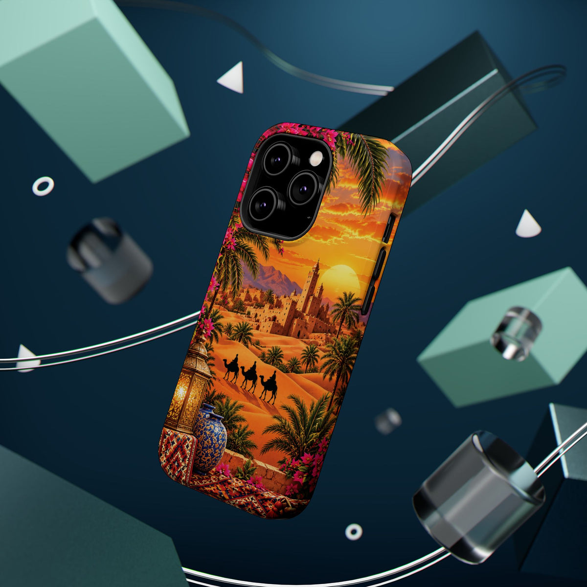 Sahara Heritage — Magnetic Impact-Resistant iPhone Cover