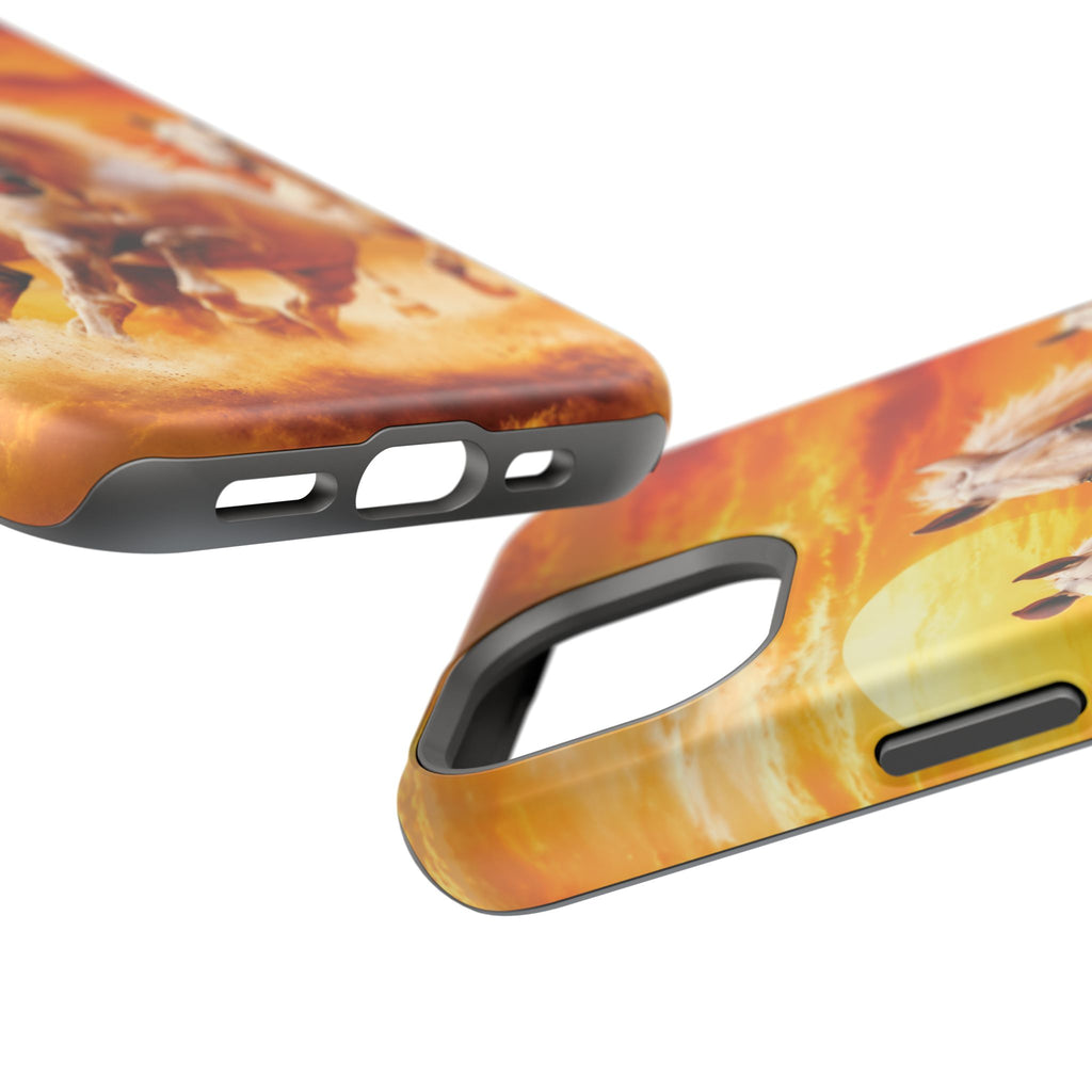 Atlas Horses - Moroccan Sunset — Magnetic Impact-Resistant iPhone Cover