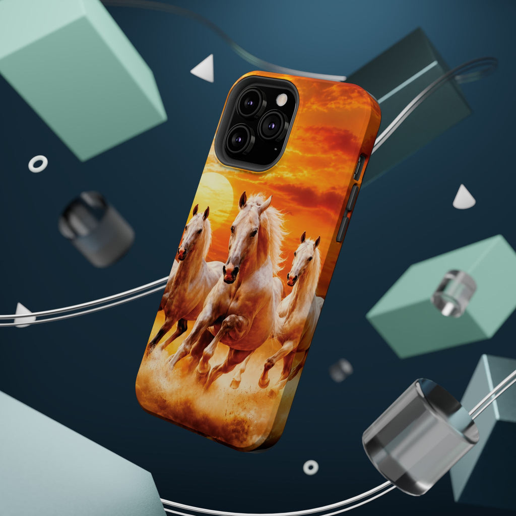 Atlas Horses - Moroccan Sunset — Magnetic Impact-Resistant iPhone Cover